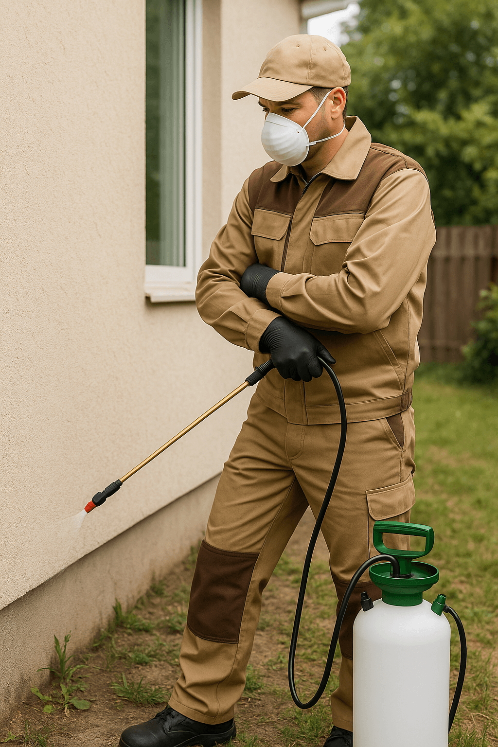 A Pest Exterminator at Work in Woodbury Minnesota